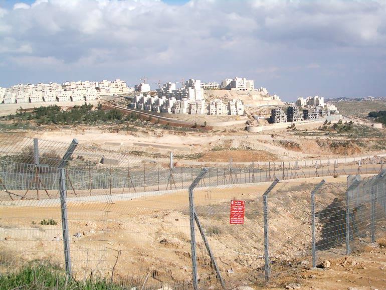 Confiscating private Palestinian land for illegal Jewish only settlements